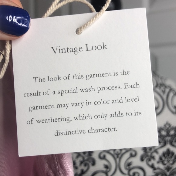 Cynthia Rowley Button Up Pink Linen Sleeve Tie New Retro - Picture 5 of 5